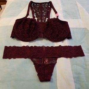 SET! PINK Victoria's Secret bra & thong. NWOT